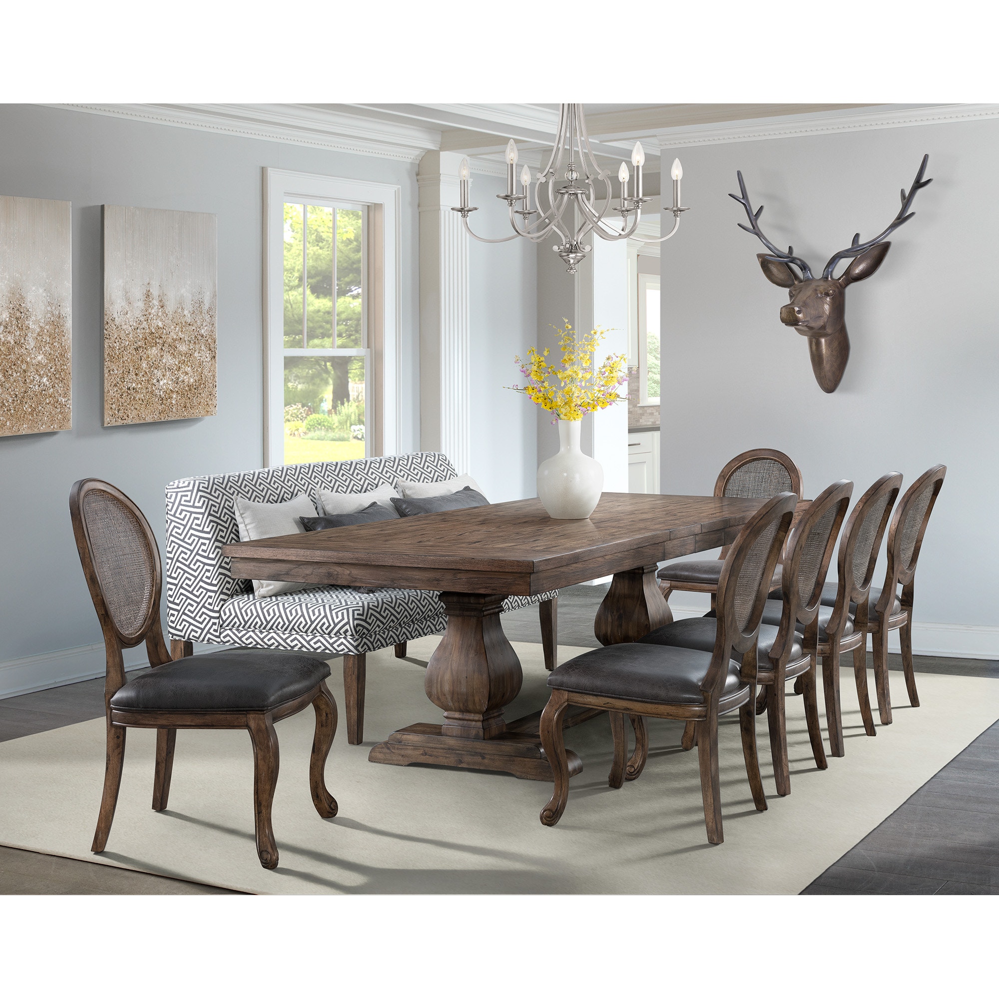 Elements International Dining Room Gramercy Dining Set Elements